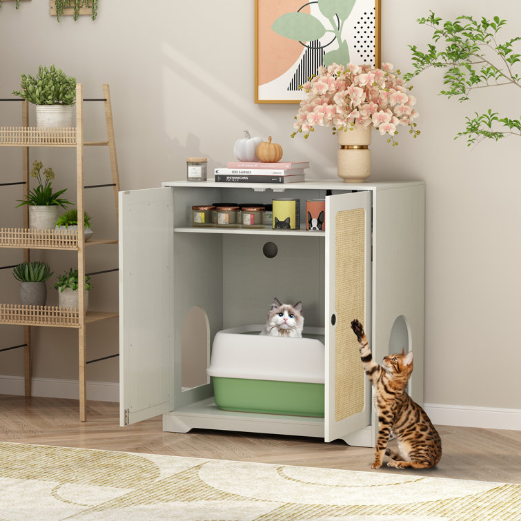 Wayfair modern hotsell cat litter box